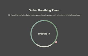 Online Breathing Timer screenshot 1