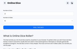Online Dice screenshot 1
