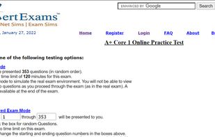 Learn and Exam modes allow candidates to learn and assess.