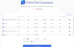 Online File Compressor screenshot 1