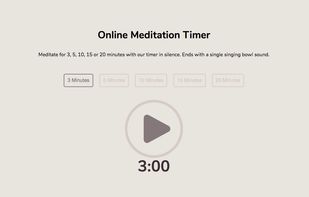Online Meditation Timer screenshot 1