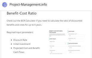 Online Project Management Calculators screenshot 1