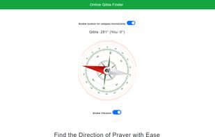 Online Qibla Finder screenshot 1
