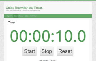 Online Stopwatch and Timers screenshot 3