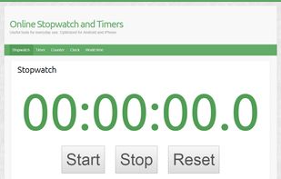 Online Stopwatch and Timers screenshot 1
