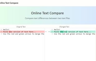 Online Text Compare screenshot 1