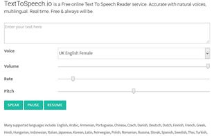 TextToSpeech.io screenshot 1