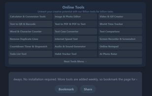 Tools Menu
