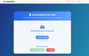 UnzipOnline.org screenshot 1