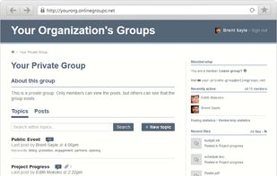 OnlineGroups.net screenshot 1