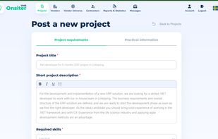 Post a new assignment