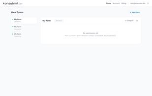 My forms and submissions