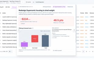See what to change and why. A Truth Card connects a product recommendation to buyer-feedback evidence and estimated revenue at stake.