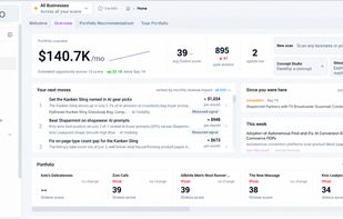 Review scans and prioritize estimated opportunities across your portfolio.