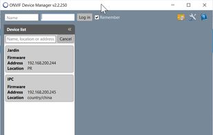 ONVIF Device Manager screenshot 1