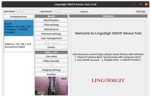 ONVIF Device Tool screenshot 1