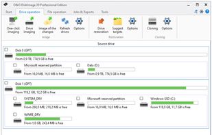 O&O DiskImage screenshot 1