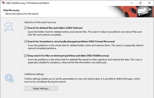 O&O DiskRecovery screenshot 1