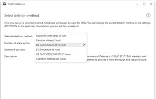 O&O SafeErase screenshot 3