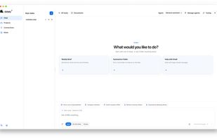 Main chat and workspace