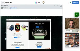 Present your screen(s).
You can start a huddle in any Space