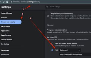 How to setup OpenBLD.net DNS in Google Chrome