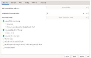 General settings