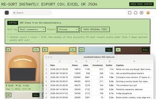 Open Feed Sorter screenshot 3