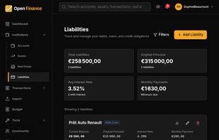 Open-Finance screenshot 1
