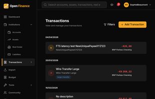 Open-Finance screenshot 1