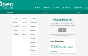 Open GApps screenshot 1