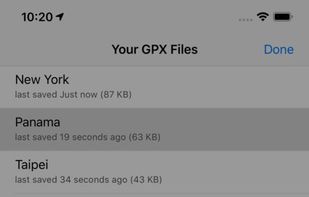 Open GPX Tracker screenshot 1