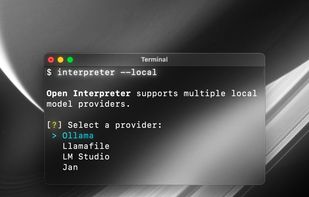 Open interpreter screenshot 1