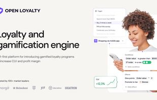 Open Loyalty is an API-first platform for introducing gamified loyalty programs?to increase CLV and profit margin.