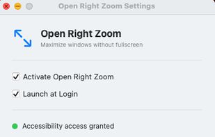 Open Right Zoom screenshot 1