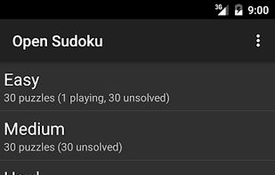 Open Sudoku screenshot 1