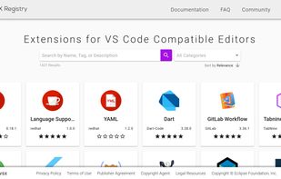 Open VSX screenshot 1