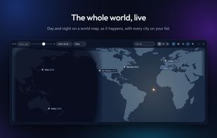 Live day and night world map