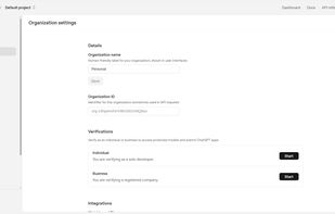 OpenAI Platform screenshot 2