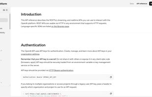 OpenAI Platform screenshot 1