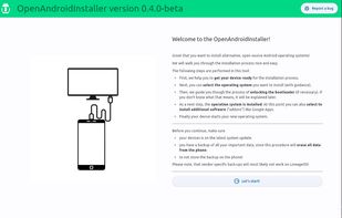 OpenAndroidInstaller screenshot 1