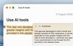 Work with AI inline