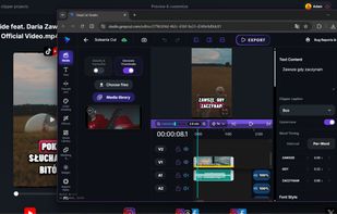 Launch the full online video editor from Open Clipper. Media streams locally, so your files stay private on your device.