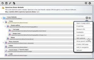 OpenCms screenshot 1