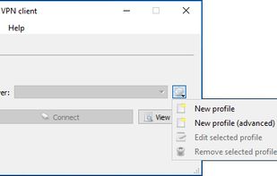 OpenConnect GUI screenshot 1