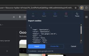 OpenCookie screenshot 2