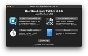 OpenCore Legacy Patcher screenshot 1