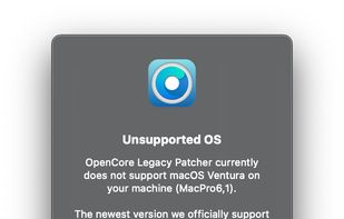 OpenCore Legacy Patcher screenshot 2