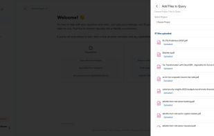 Chat with handle multiple files, retrieve information through queries, compare data, and generate new insights.