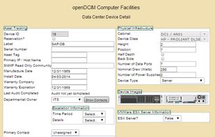 Opendcim screenshot 2